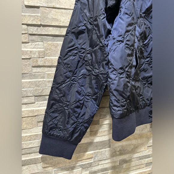 G/FORE Women's Textured Bomber Jacket Twilight, NAVY BLUE, SMALL - Picture 5 of 11